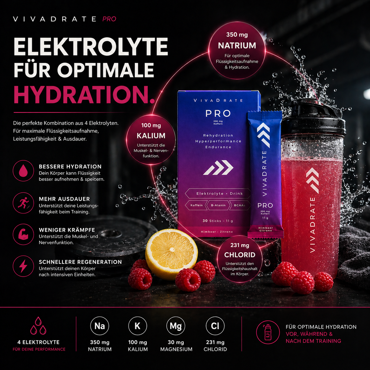 Probierpaket: 10x VivaDrate Pro Sticks